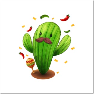 Funny Cactus Posters and Art